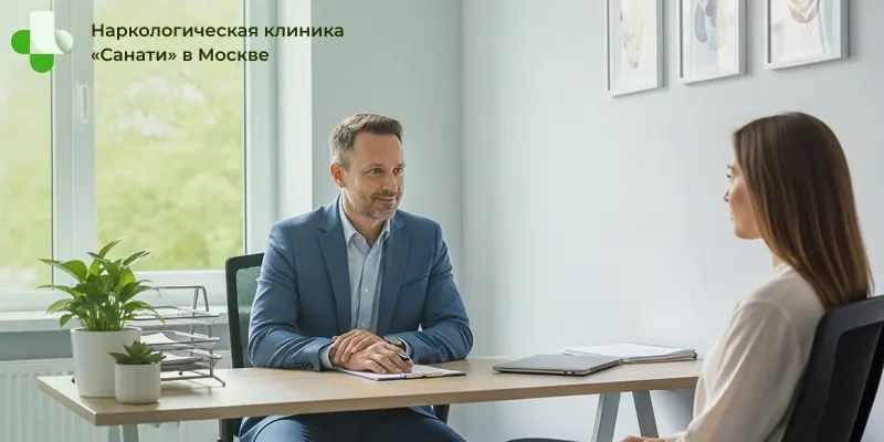 Врач проводит консультацию