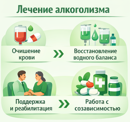 лечение алкоголизма в Козельске этапы